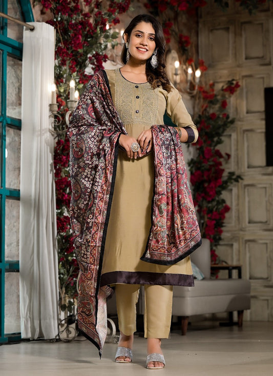 Silk Blend Pant Style Suit - T3131