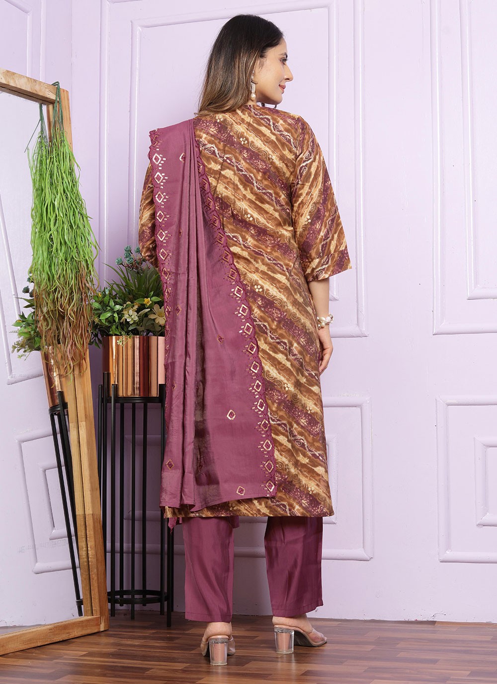 Silk Salwar Suit - T2936