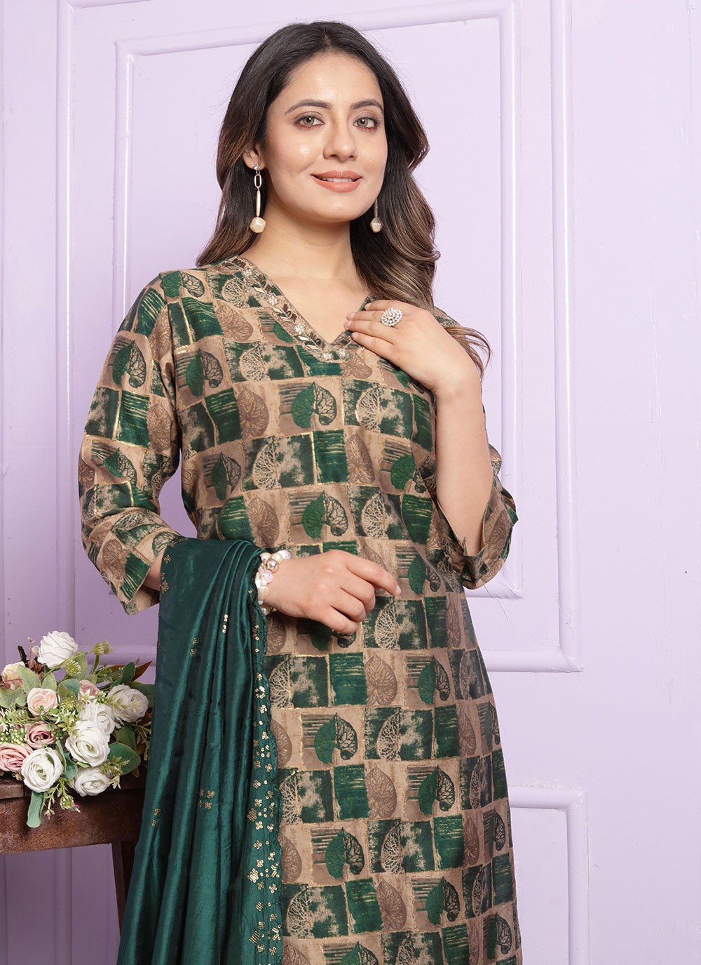 Silk Salwar Suit - T2936