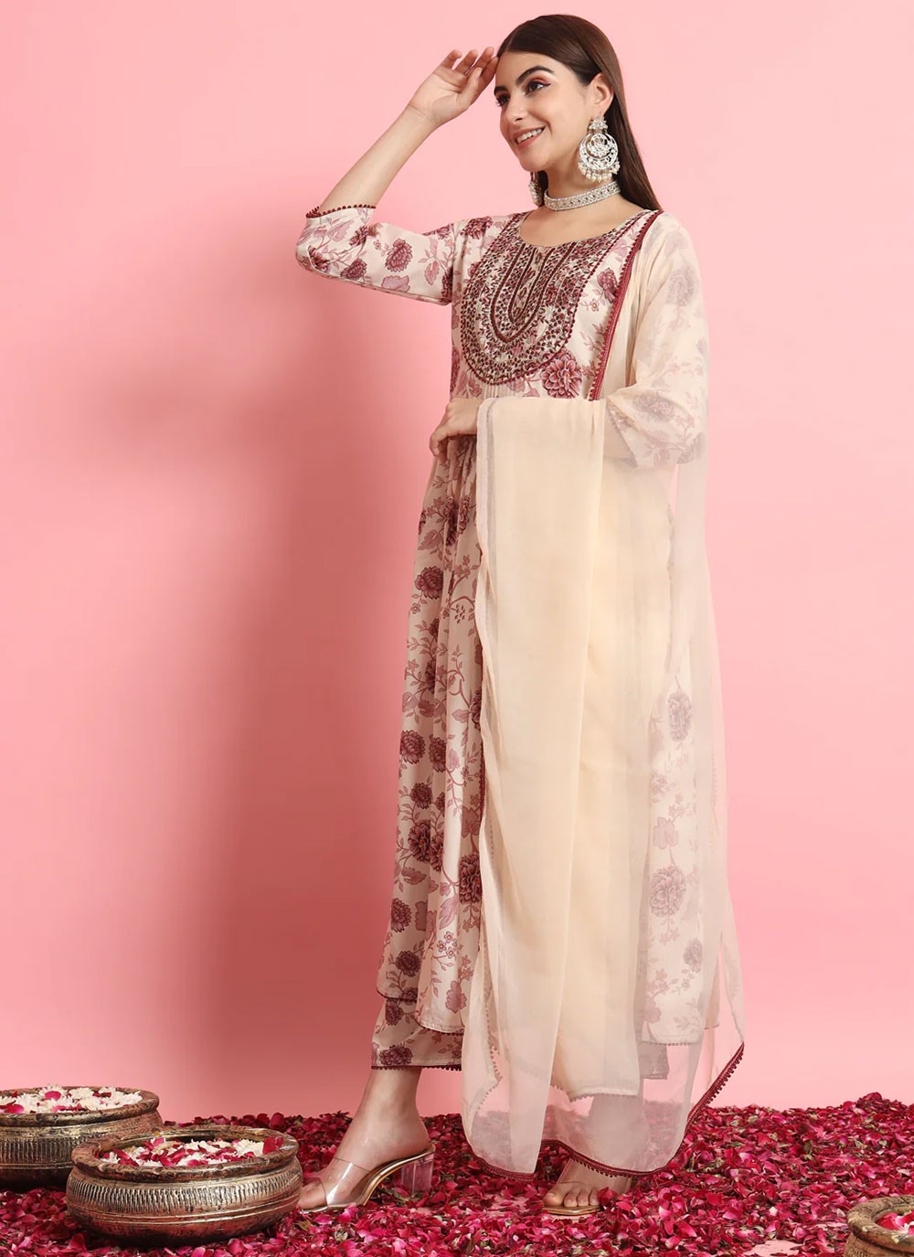 Rayon, Viscose Salwar Suit - T1895