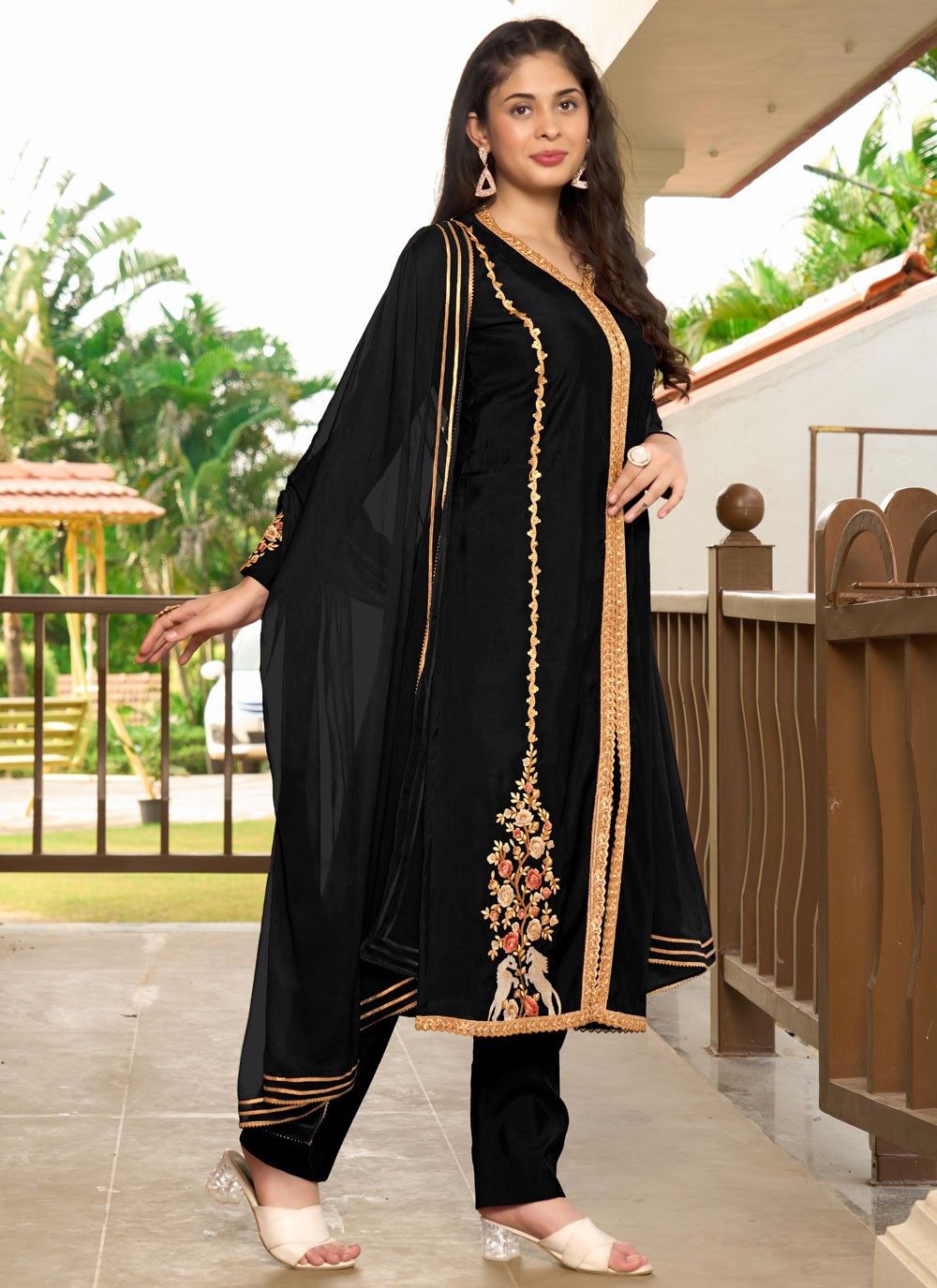 Art Silk Salwar Suit - T3711