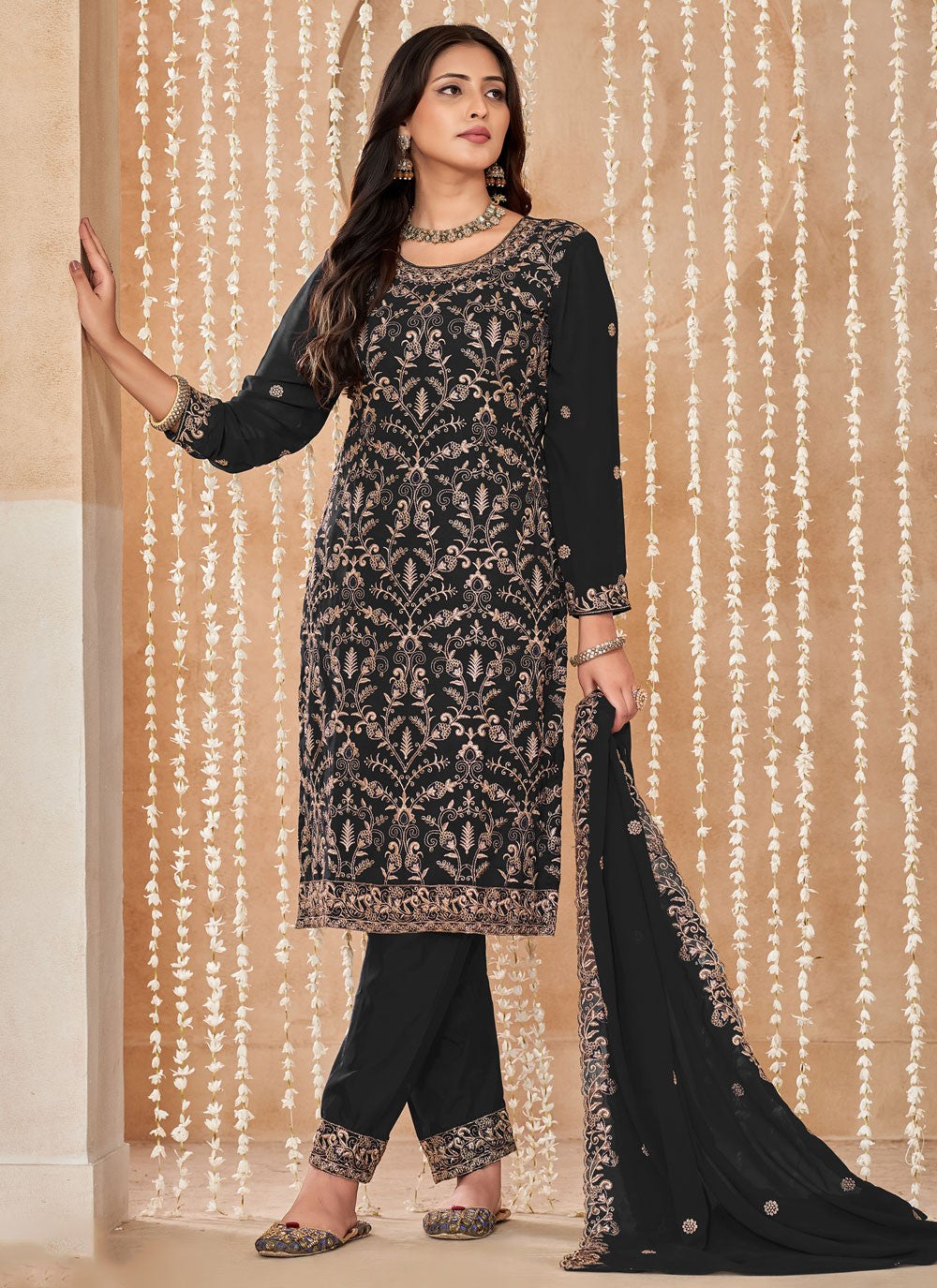 Faux Georgette Salwar Suit - T3280