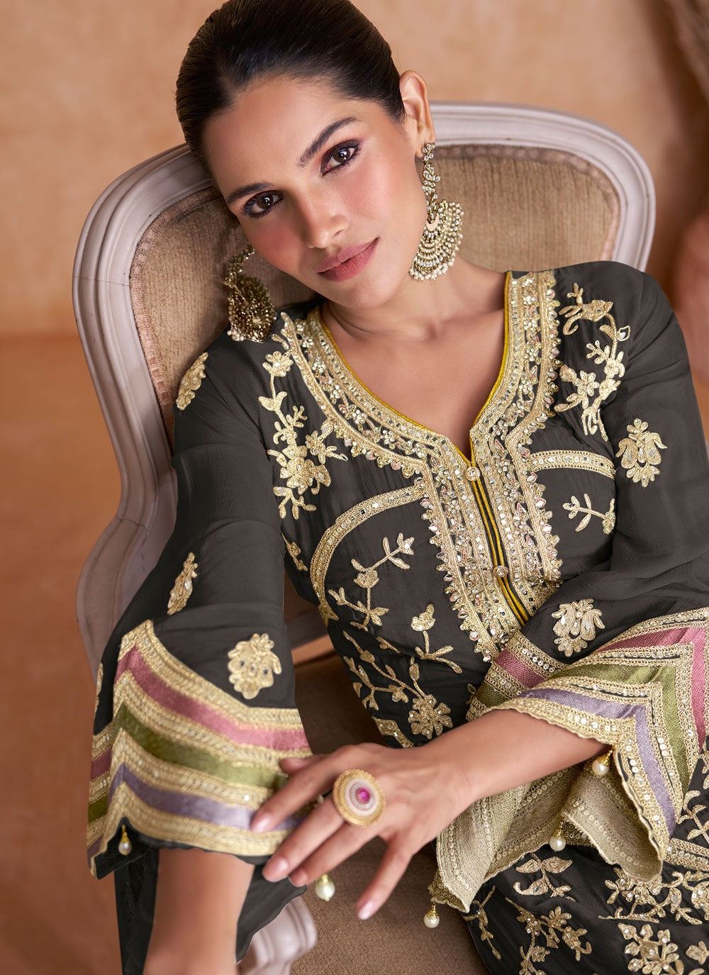 Chinon Salwar Suit - T3235