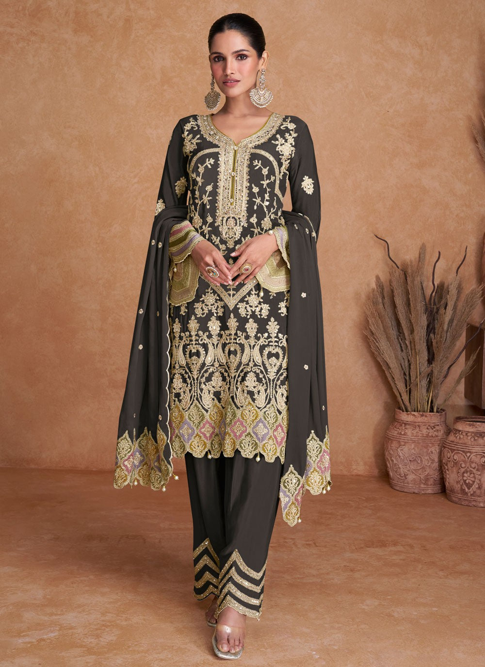 Chinon Salwar Suit - T3235