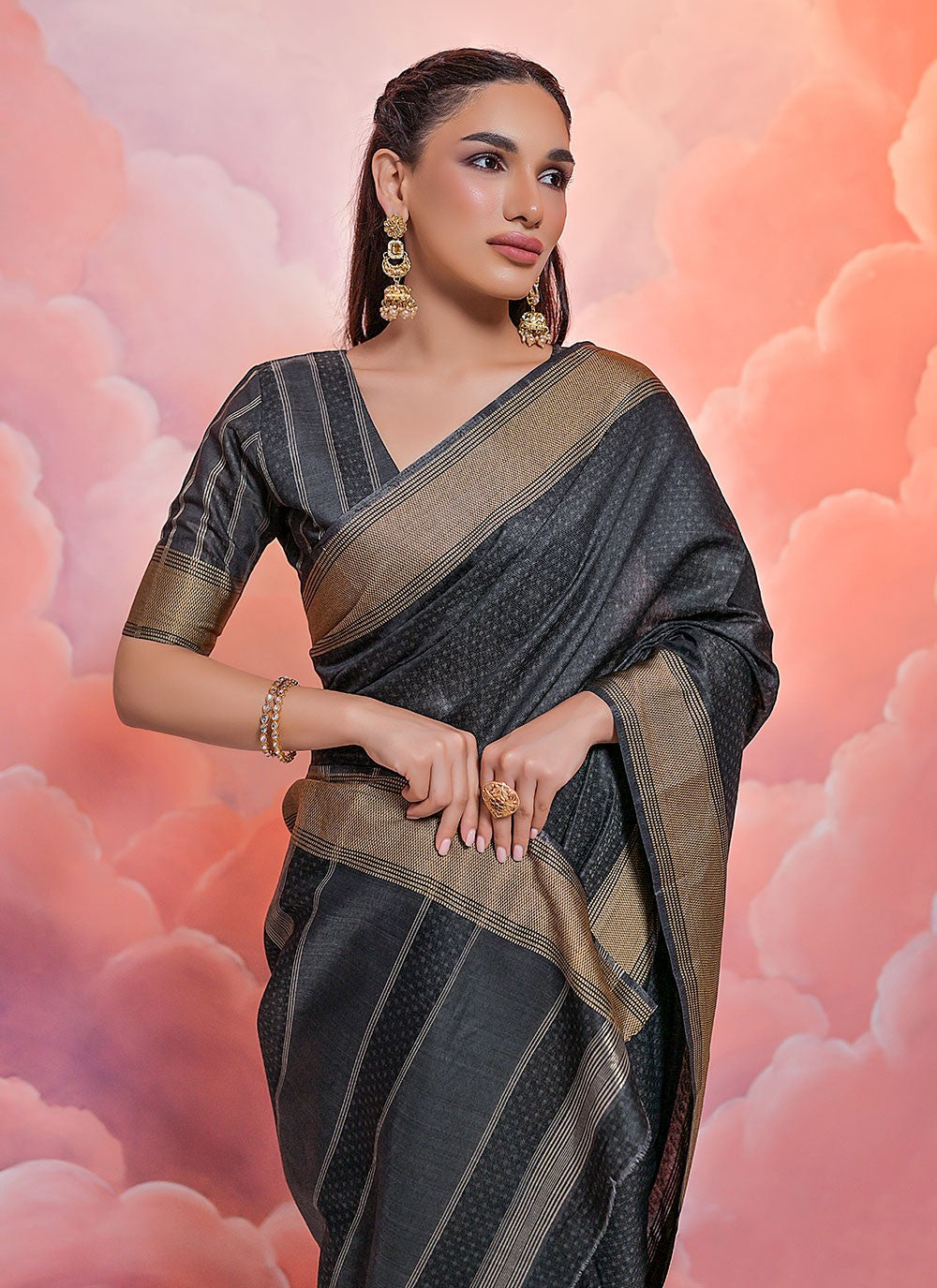 Classic Woven Cotton Saree - S4911