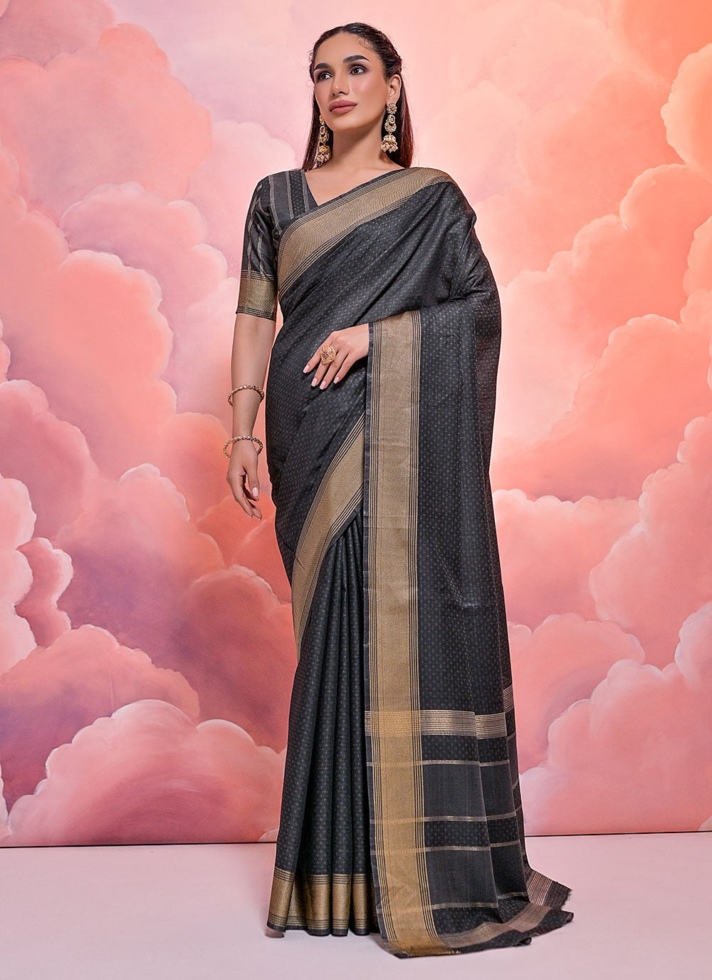 Classic Woven Cotton Saree - S4911