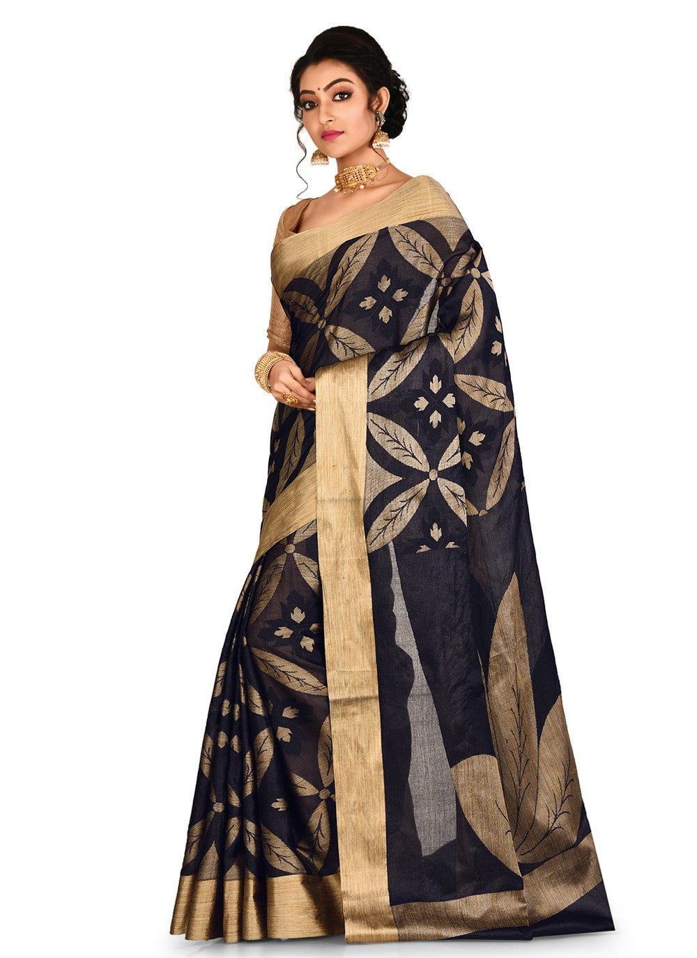 Contemporary Weaving Zari Banarasi Silk Saree - S0376