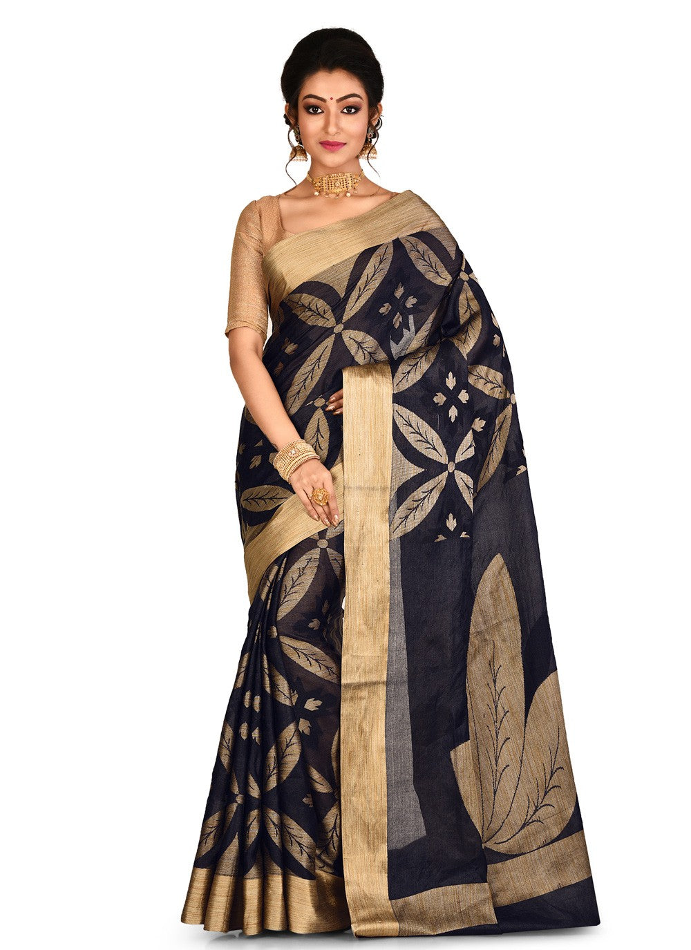 Contemporary Weaving Zari Banarasi Silk Saree - S0376