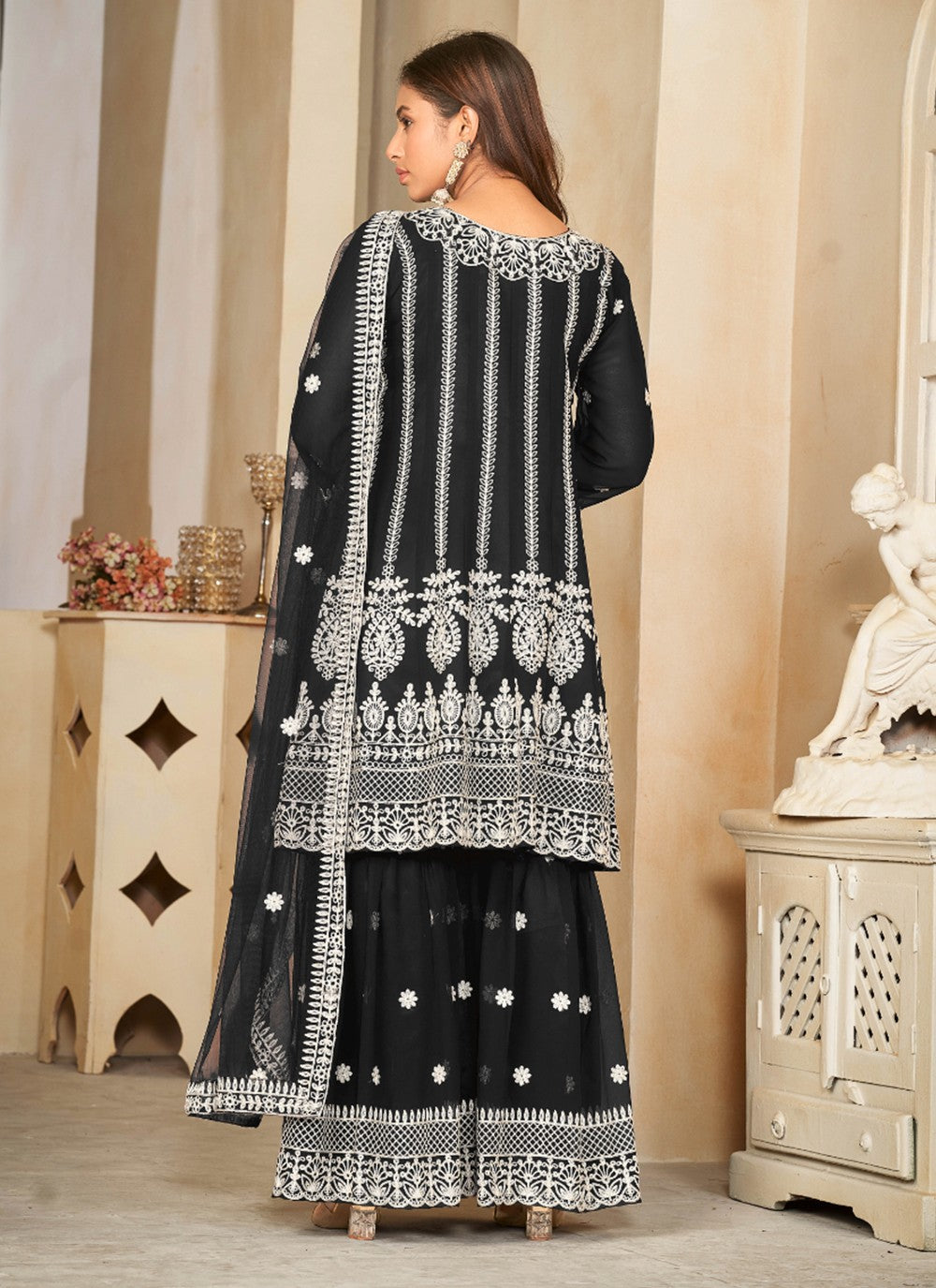 Net Salwar Suit - T2136