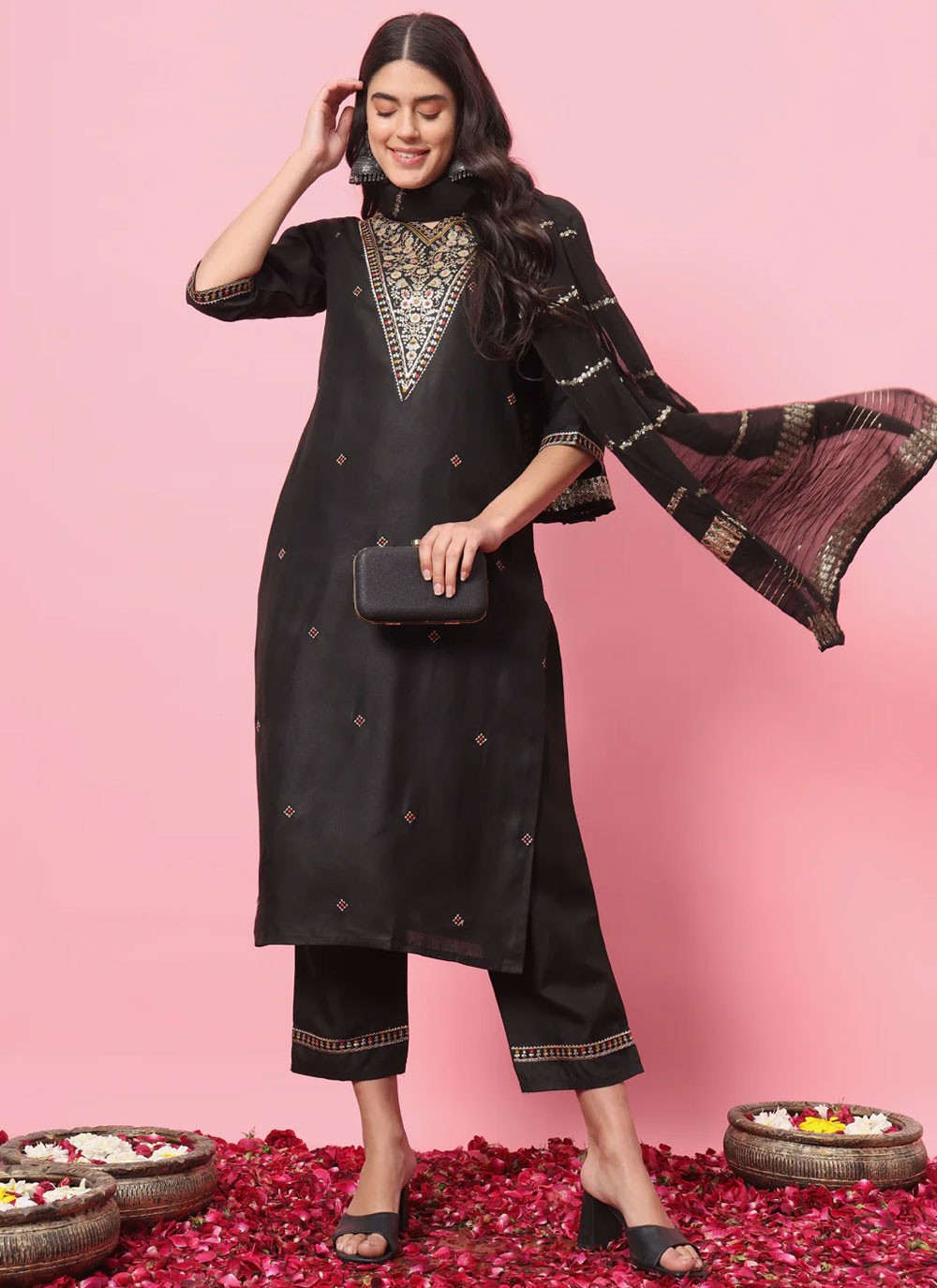 Blended Cotton Salwar Suit - T2179