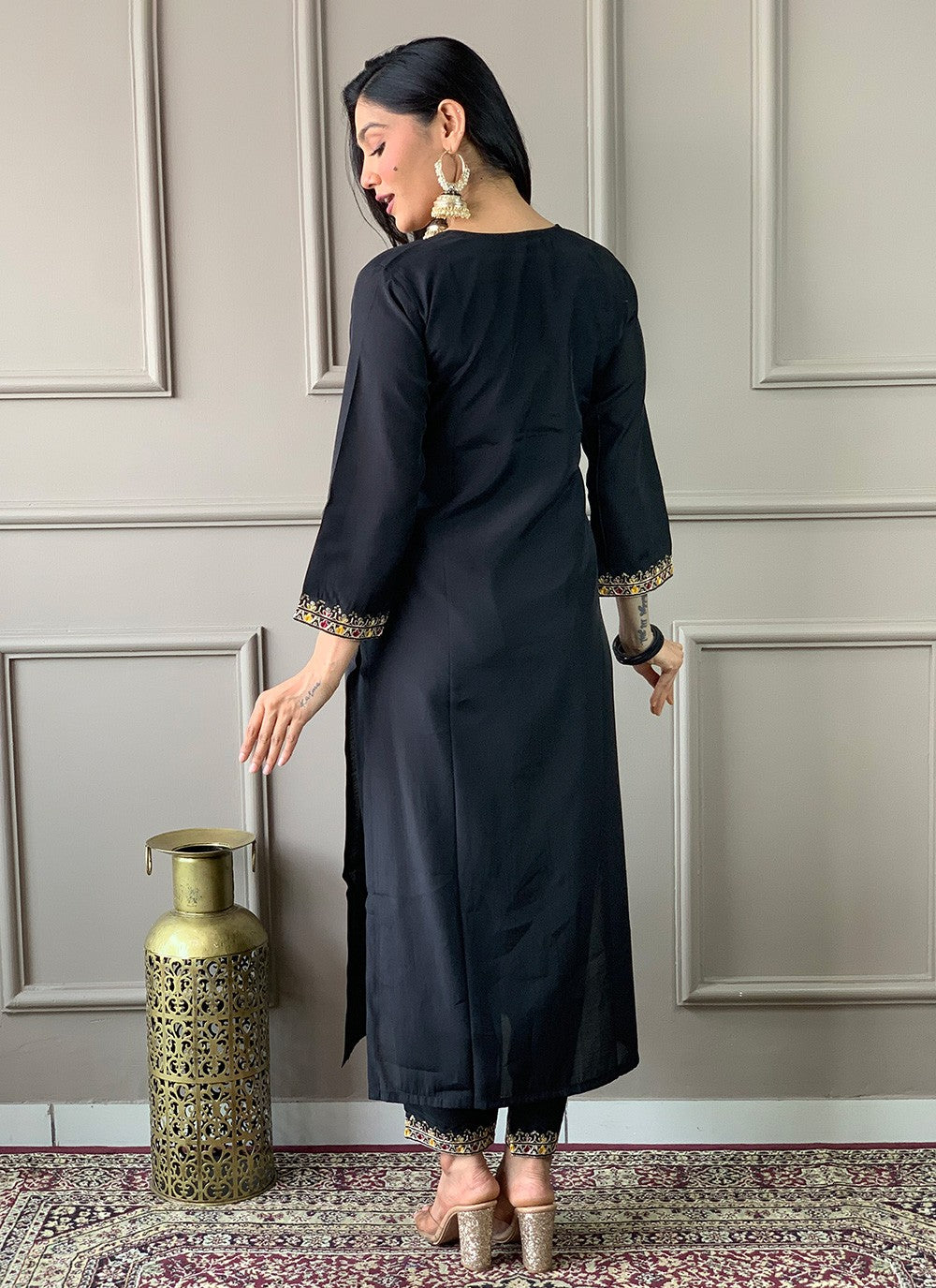 Chanderi , Viscose Pant Style Suit - T3303