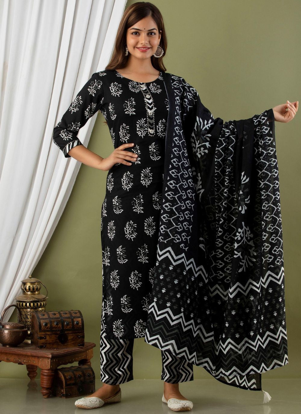 Cotton Salwar Suit - T1763