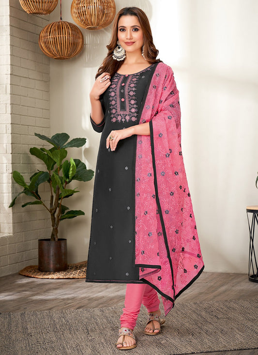 Chanderi Churidar Suit - T966