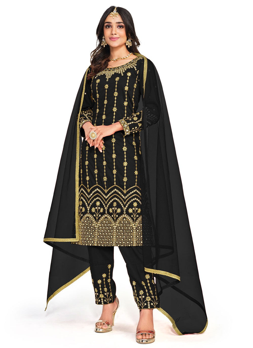 Silk Salwar Suit - T939