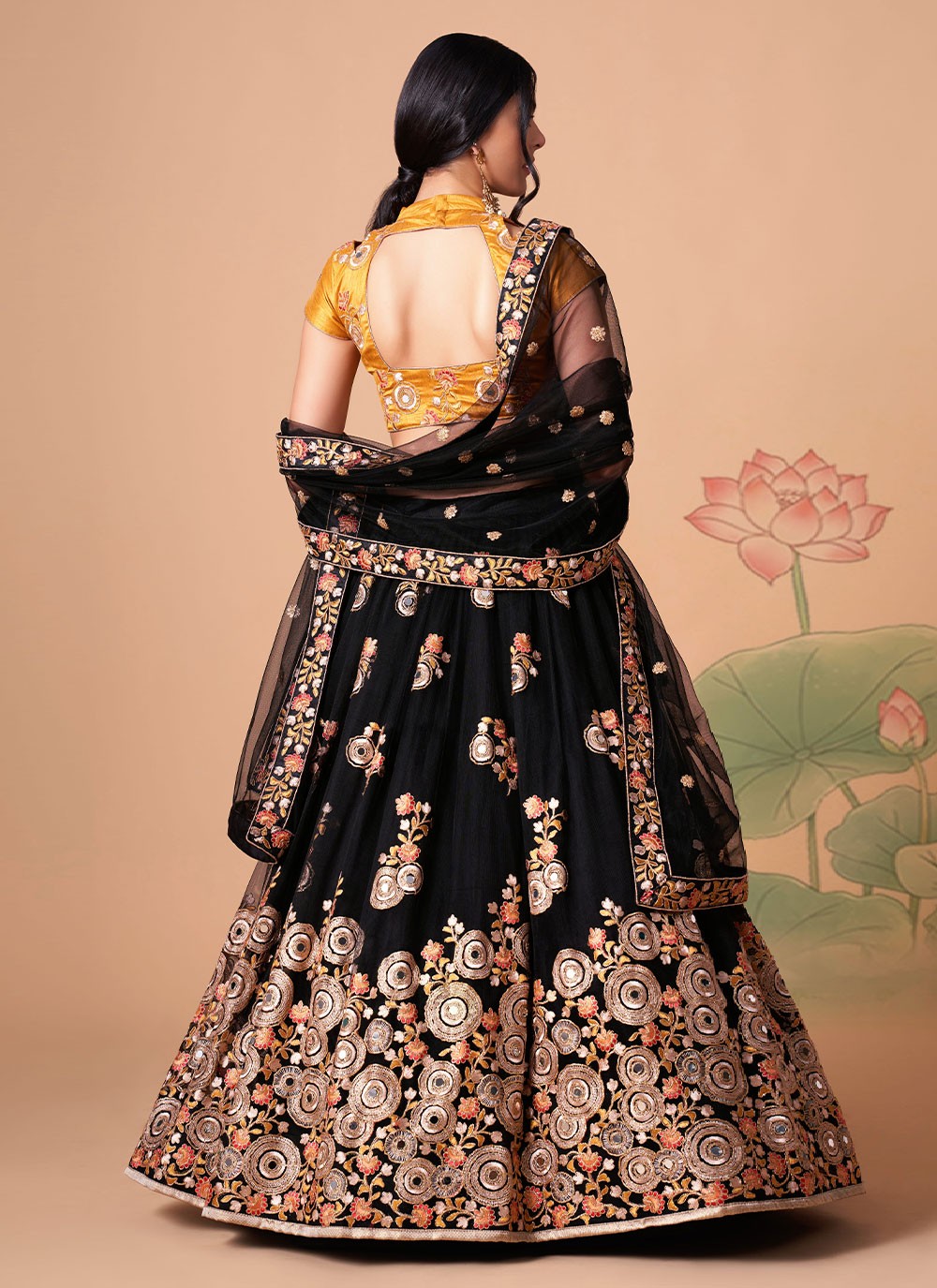 Dori Work Net A - Line Lehenga - L0777