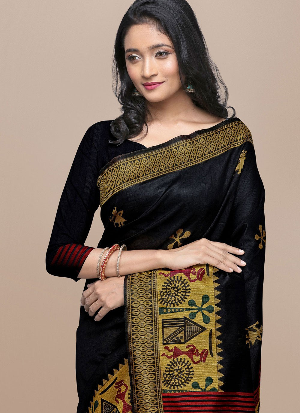 Woven Raw Silk Saree - S11865