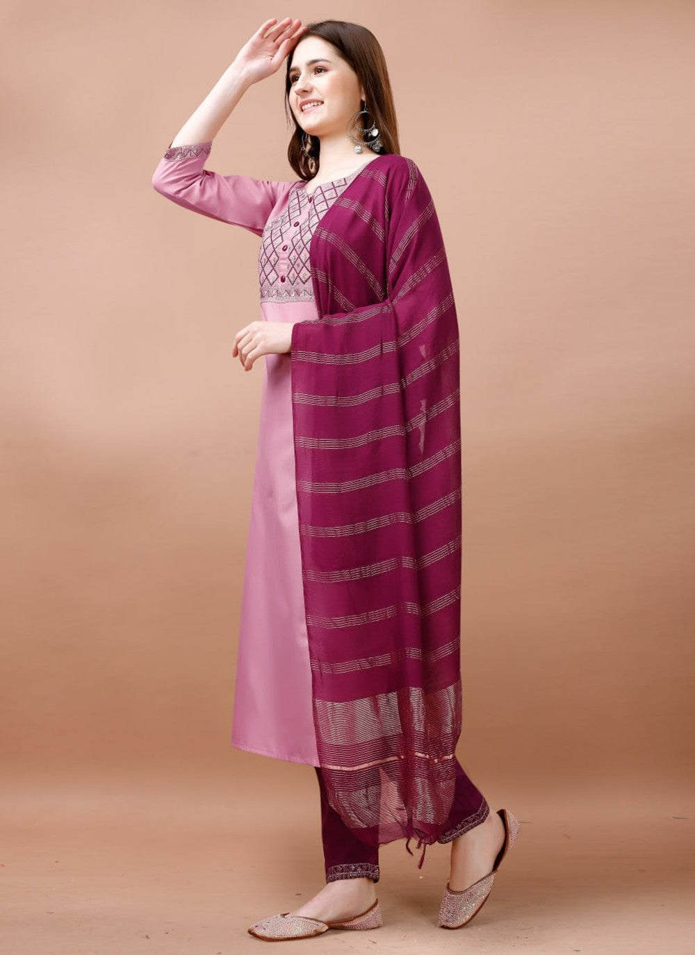 Blended Cotton Salwar Suit - T2147