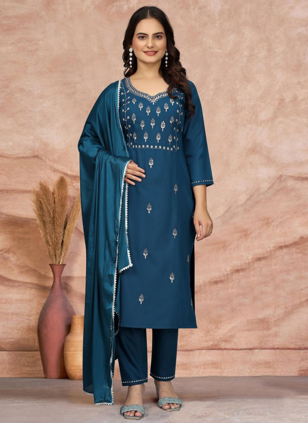 Blended Cotton Salwar Suit - T3645