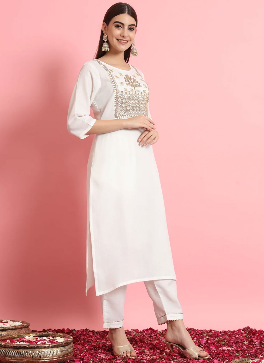 Blended Cotton Salwar Suit - T2043