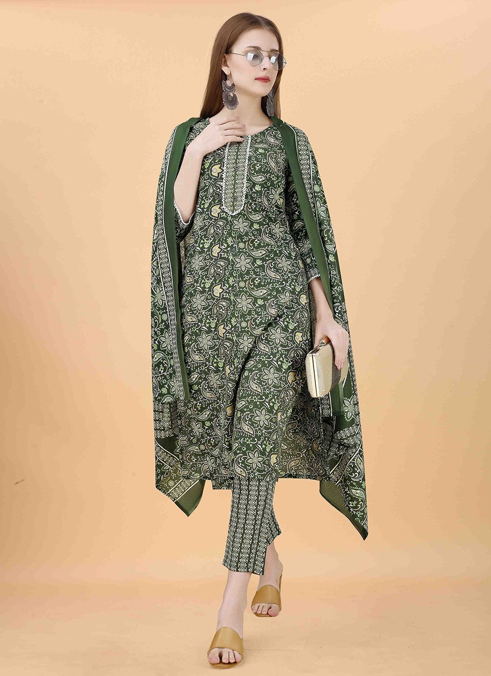 Blended Cotton Salwar Suit - T2109