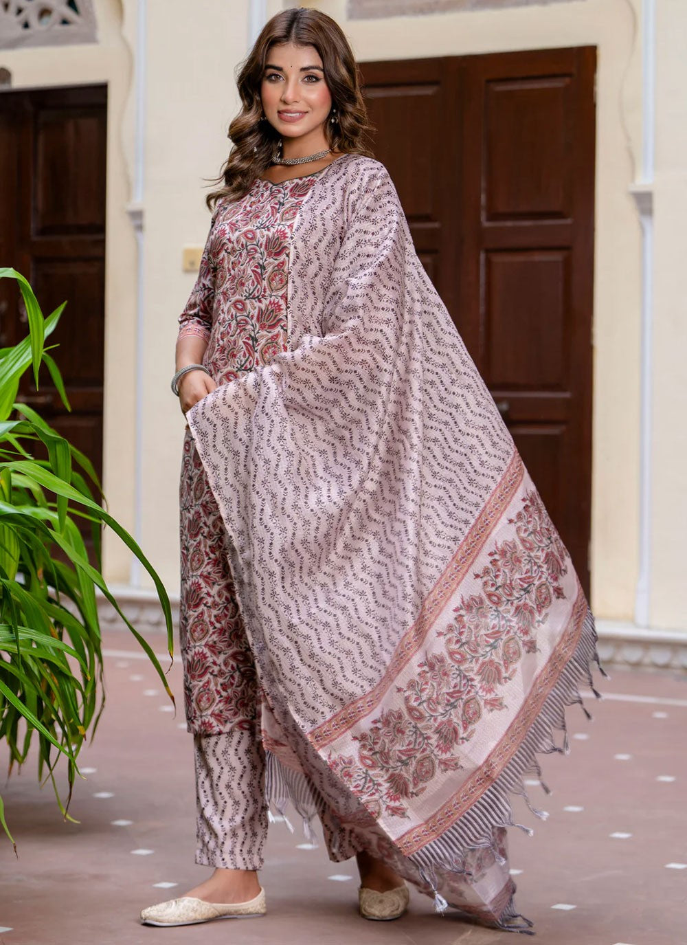 Blended Cotton Salwar Suit - T3849