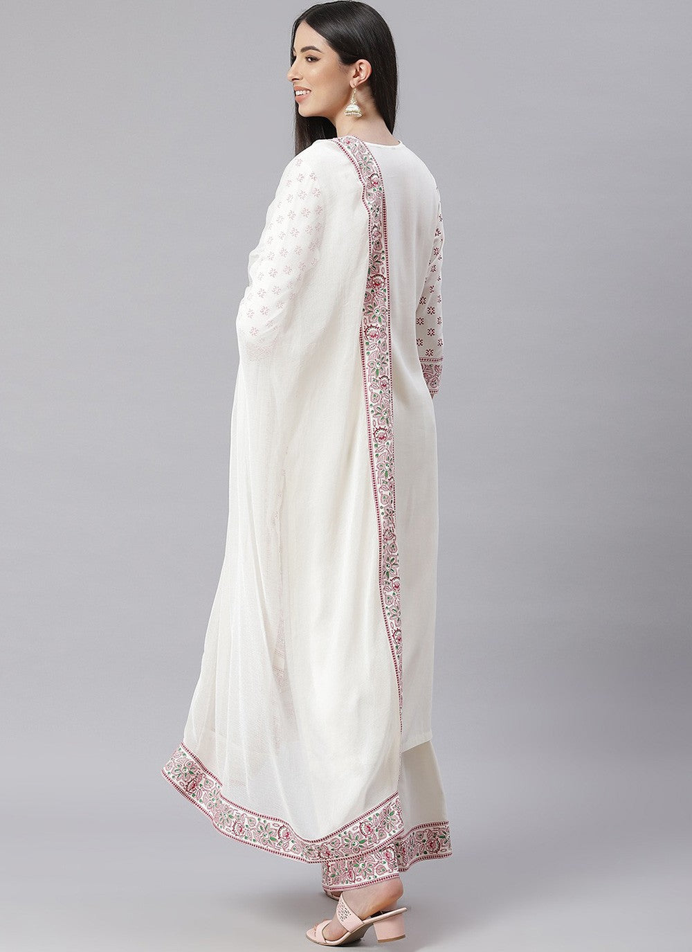 Blended Cotton Palazzo Suit - T609