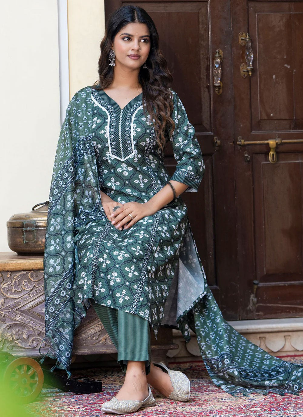 Blended Cotton Salwar Suit - T3862