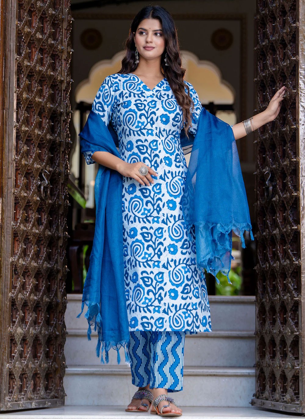 Blended Cotton Salwar Suit - T3862