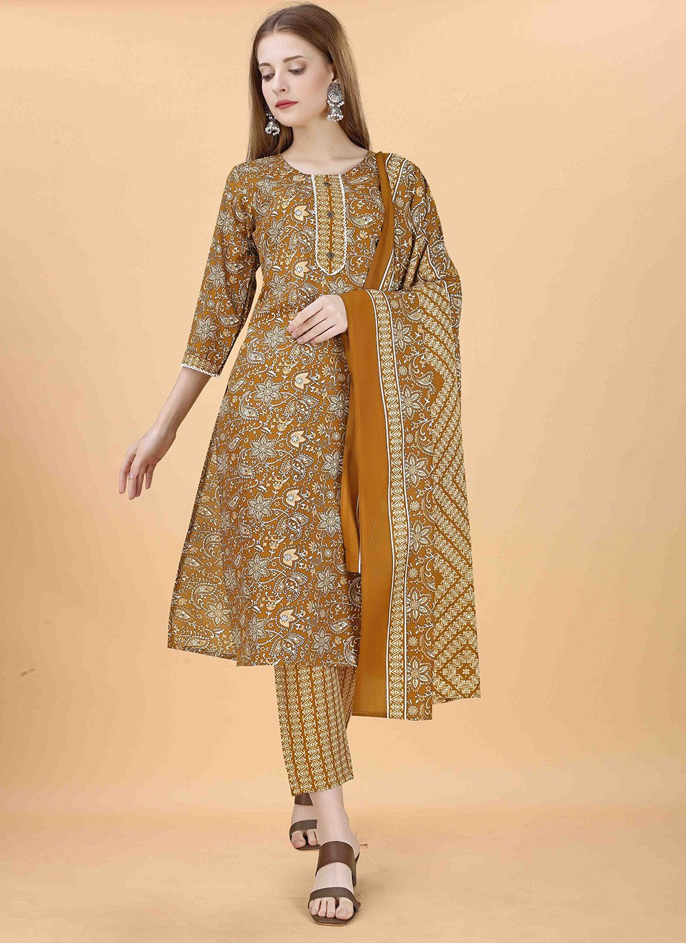 Blended Cotton Salwar Suit - T2109