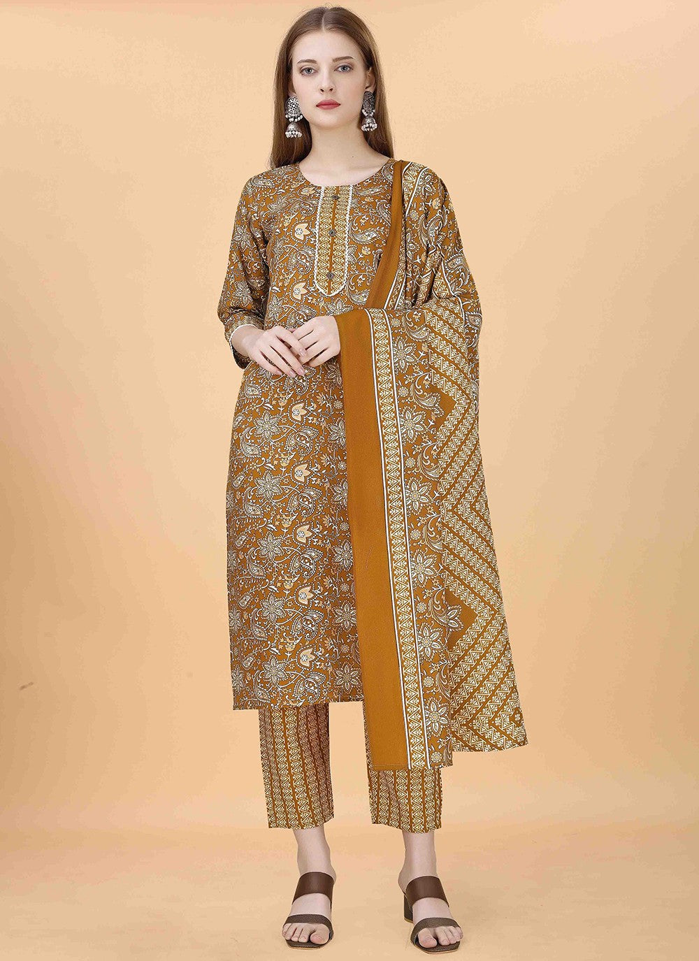 Blended Cotton Salwar Suit - T2109