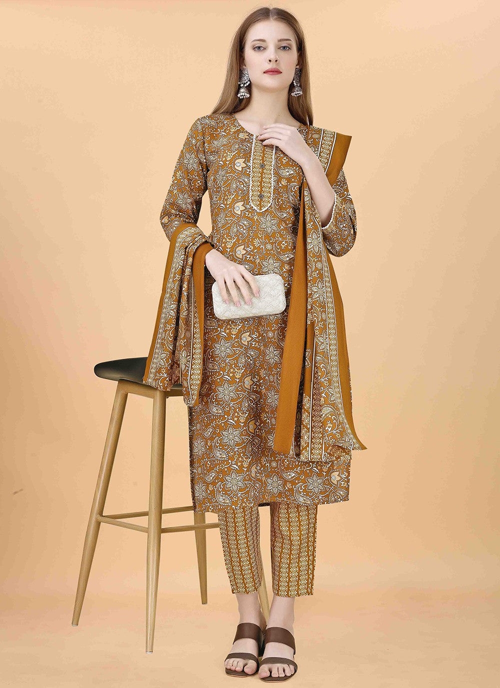 Blended Cotton Salwar Suit - T2109