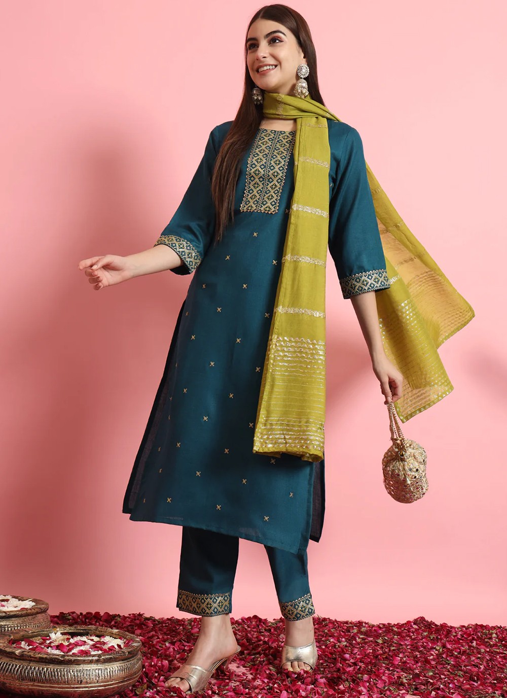 Blended Cotton Salwar Suit - T2016