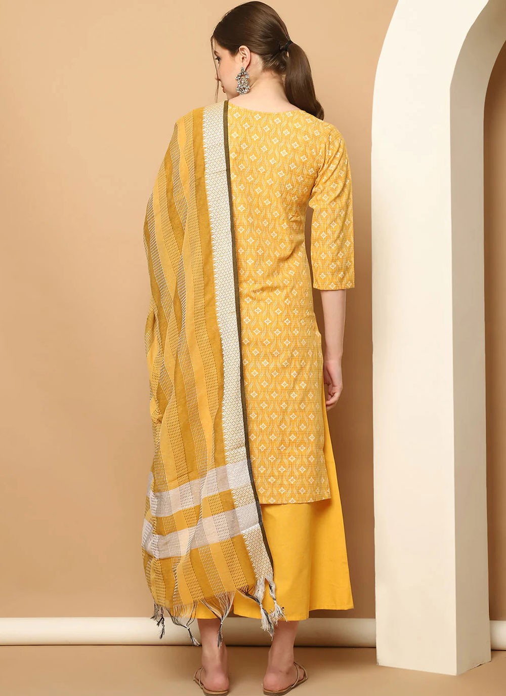 Blended Cotton Salwar Suit - T3972