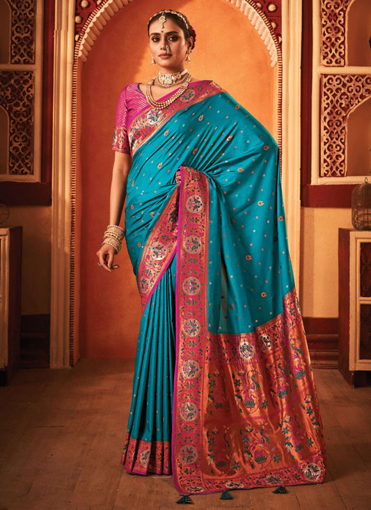 Classic Swarovski Banarasi Silk Saree - S6392