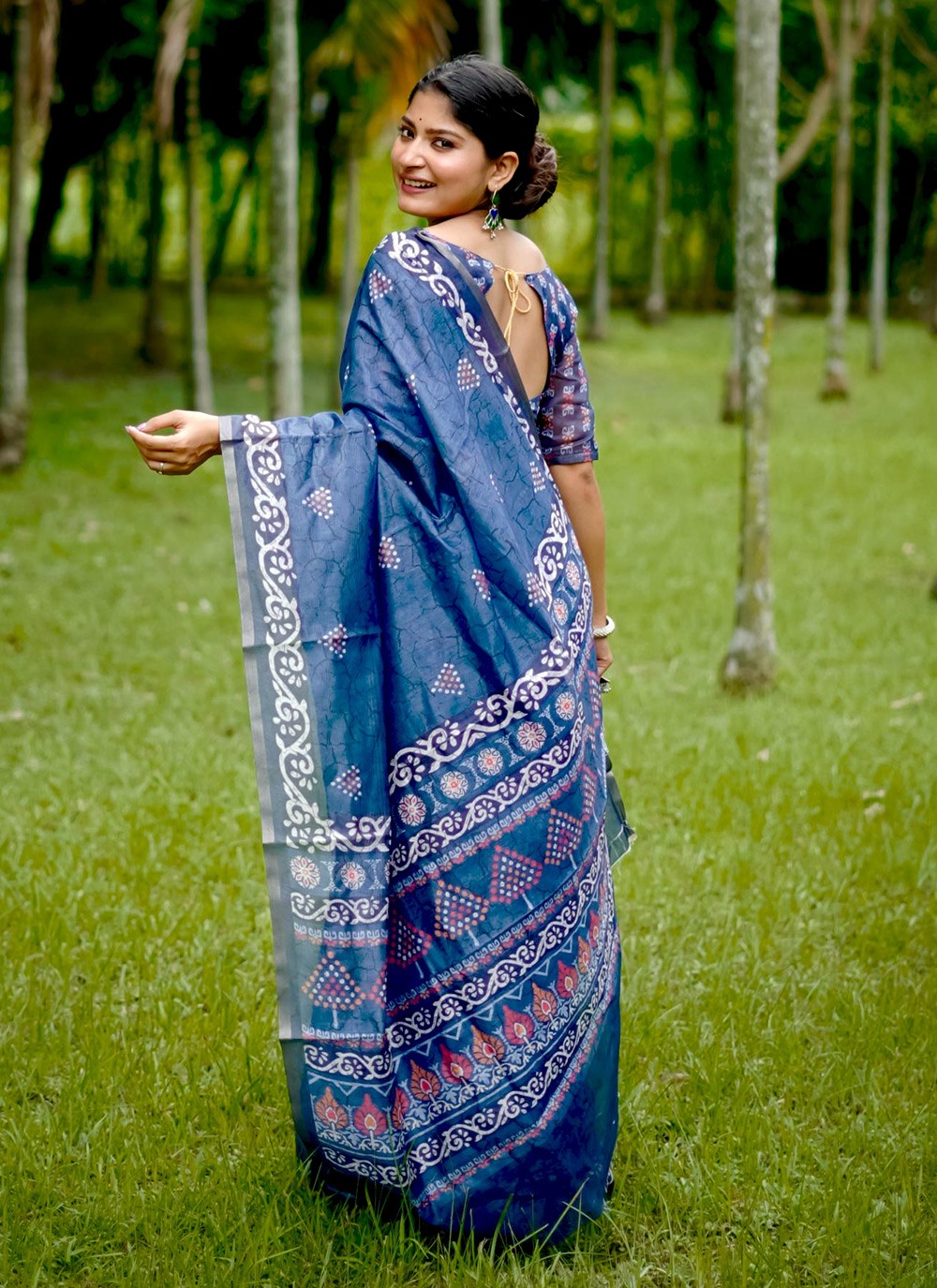 Woven Cotton Saree - S12042