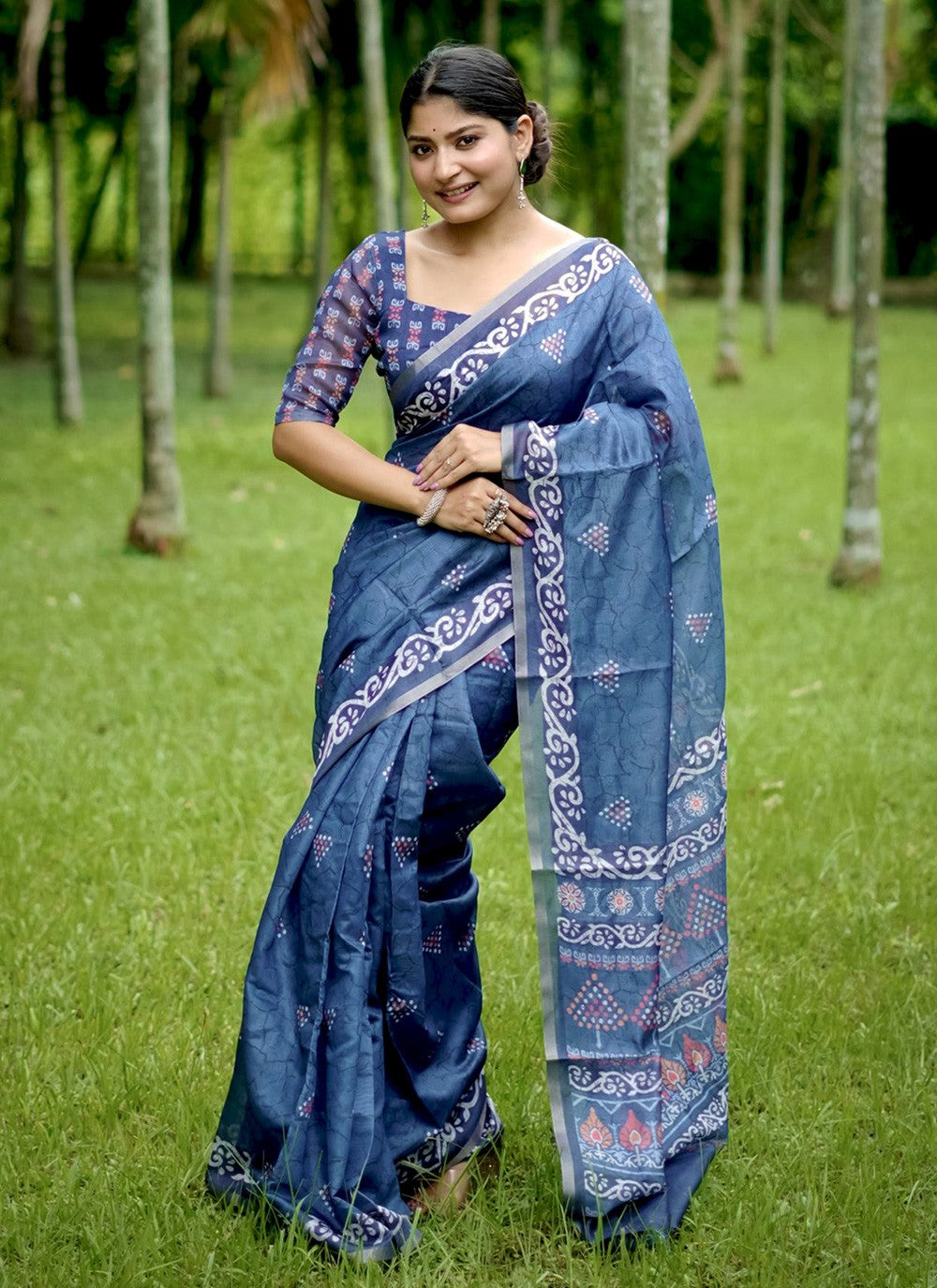 Woven Cotton Saree - S12042