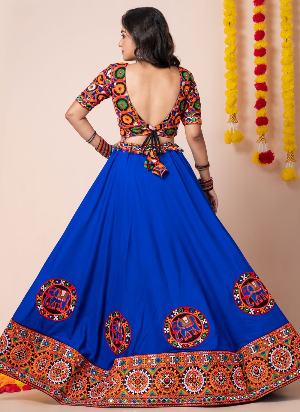 Lace Rayon A - Line Lehenga - L2193