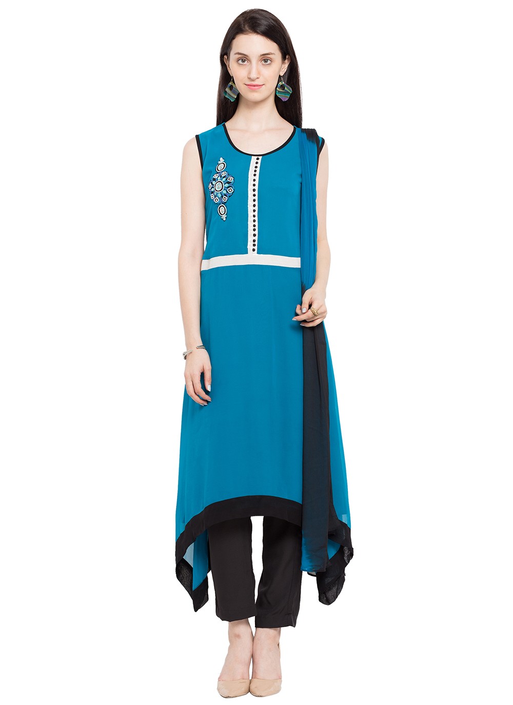 Faux Georgette Salwar Suit - T237