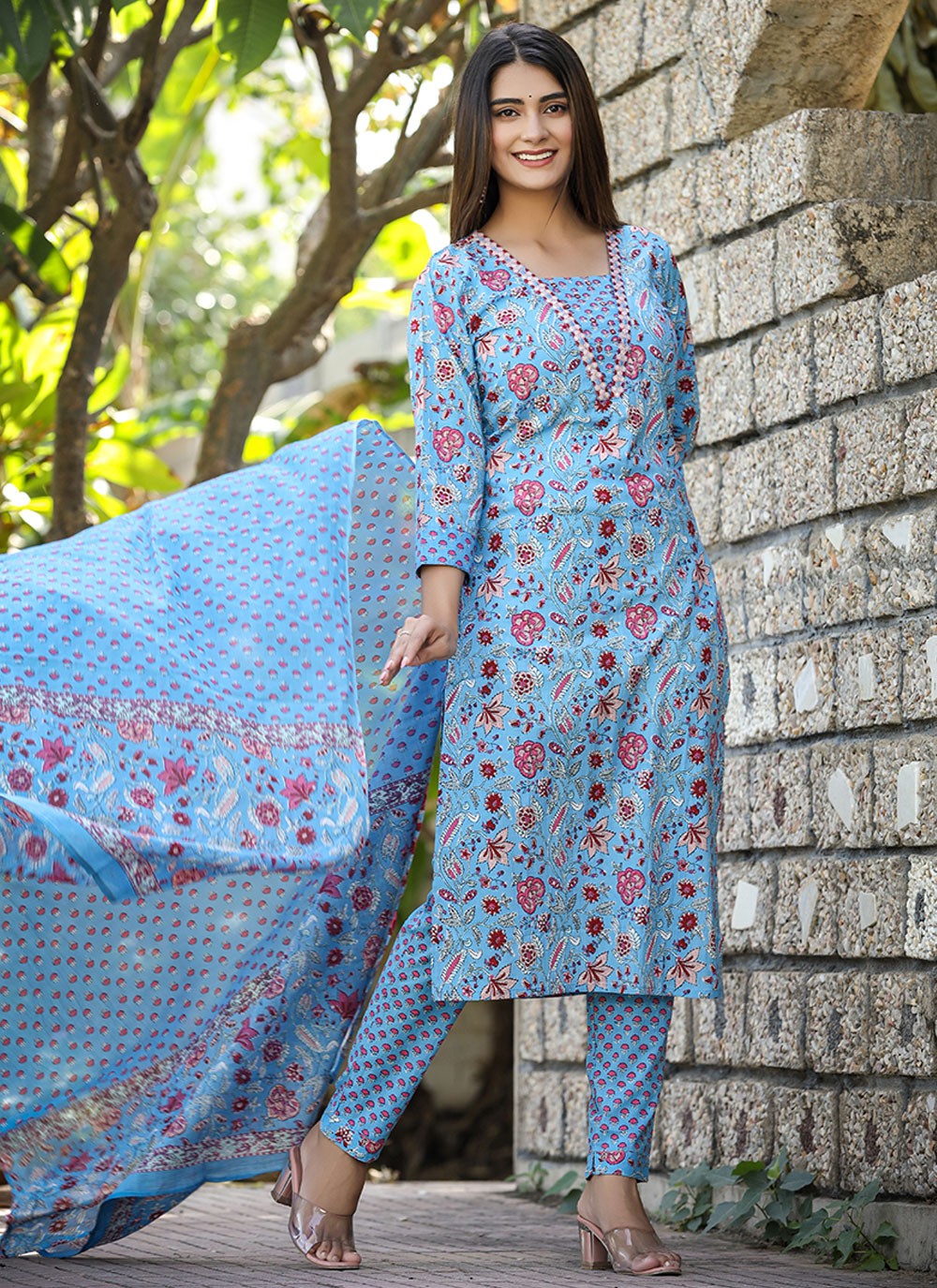 Cotton Pant Style Suit - T1851