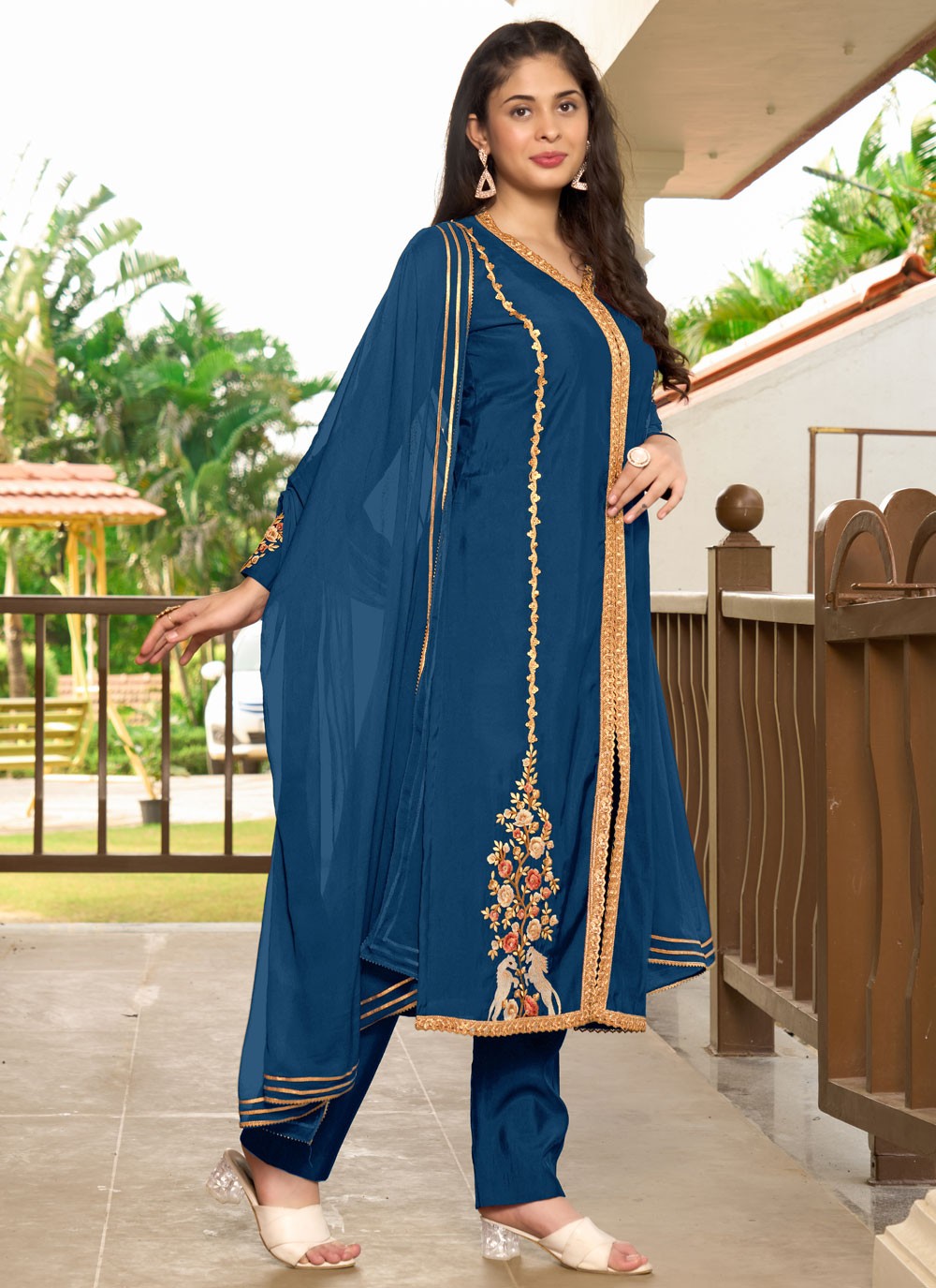 Art Silk Salwar Suit - T3711