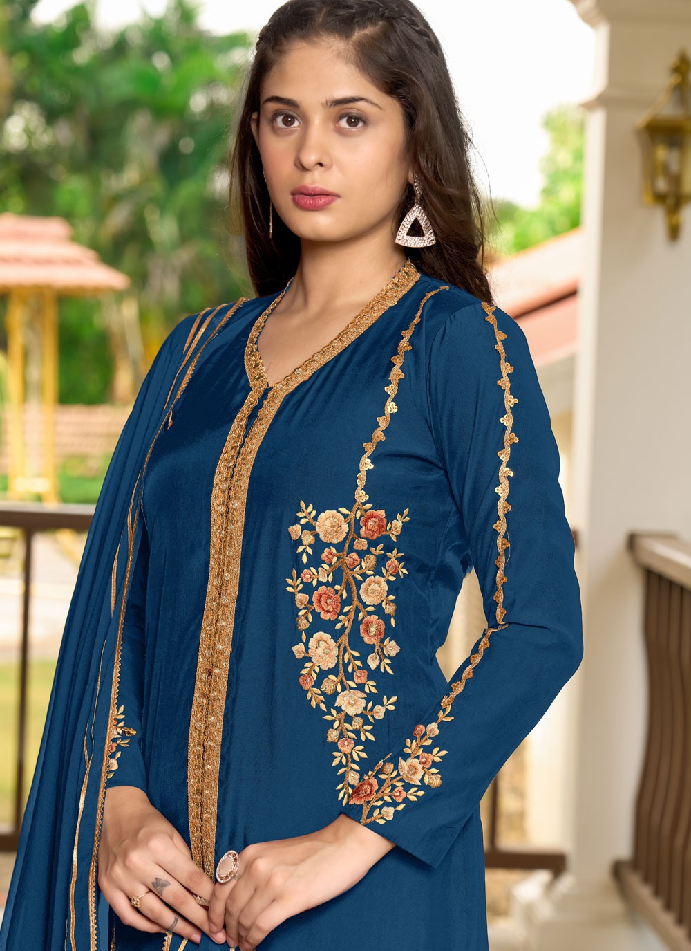 Art Silk Salwar Suit - T3711