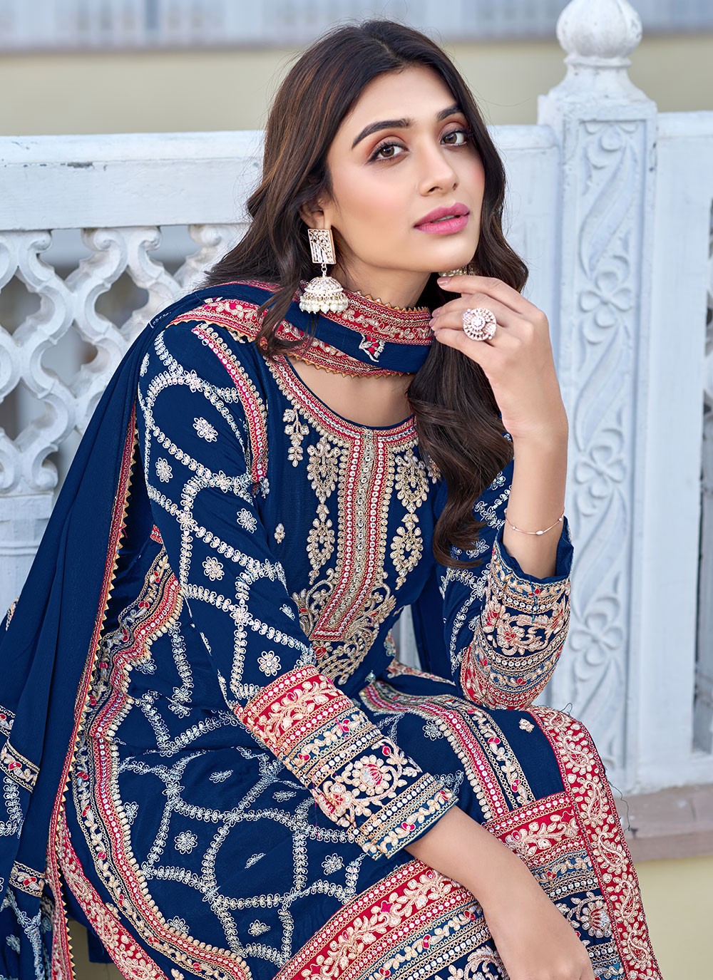 Chinon, Silk Salwar Suit - T1840