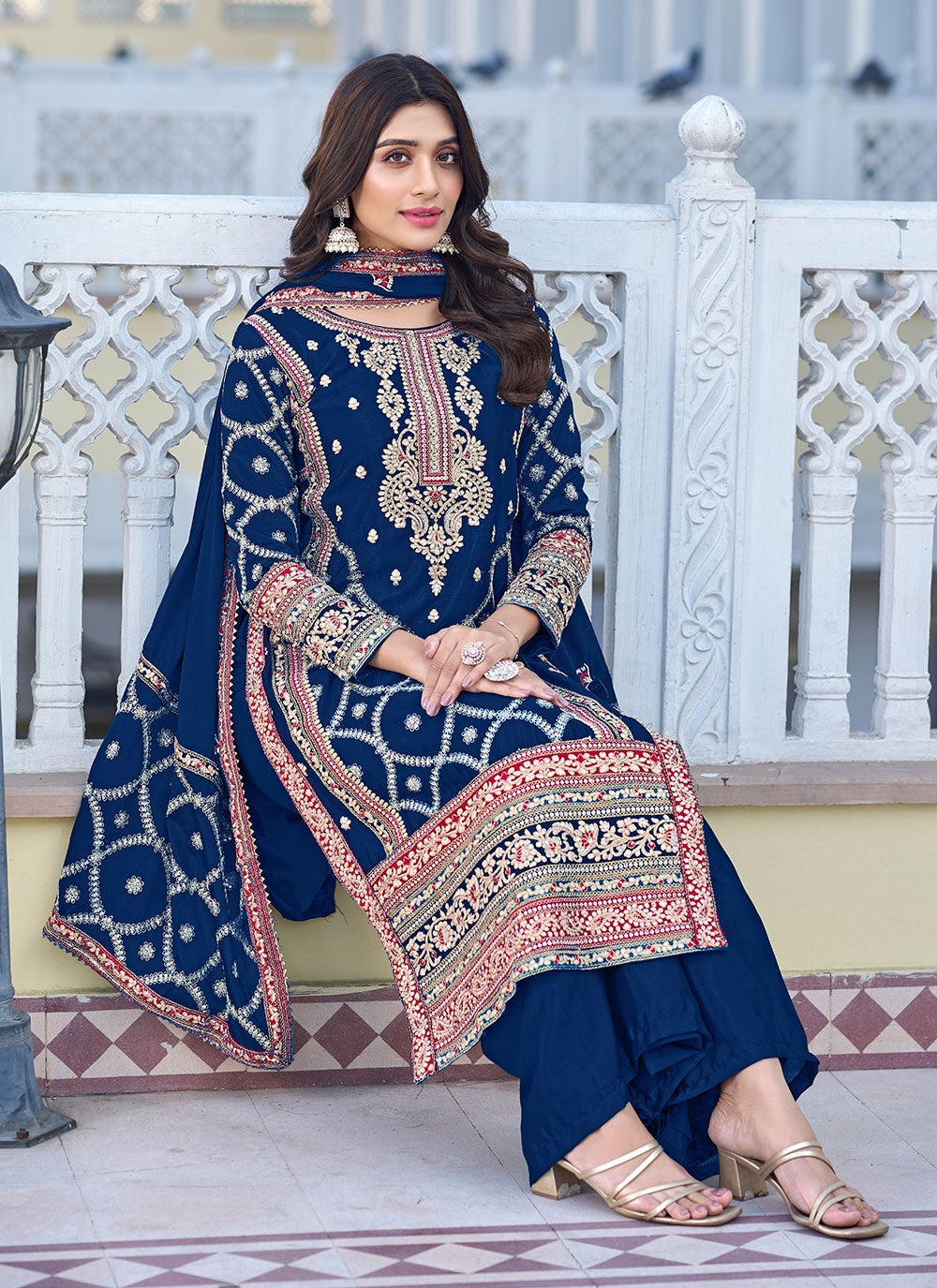 Chinon, Silk Salwar Suit - T1840