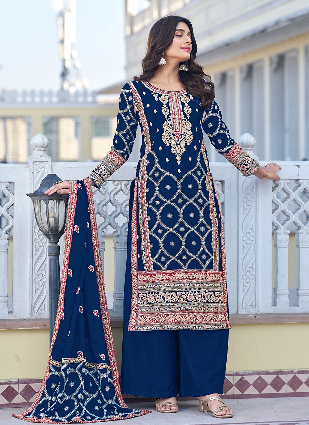 Chinon, Silk Salwar Suit - T1840