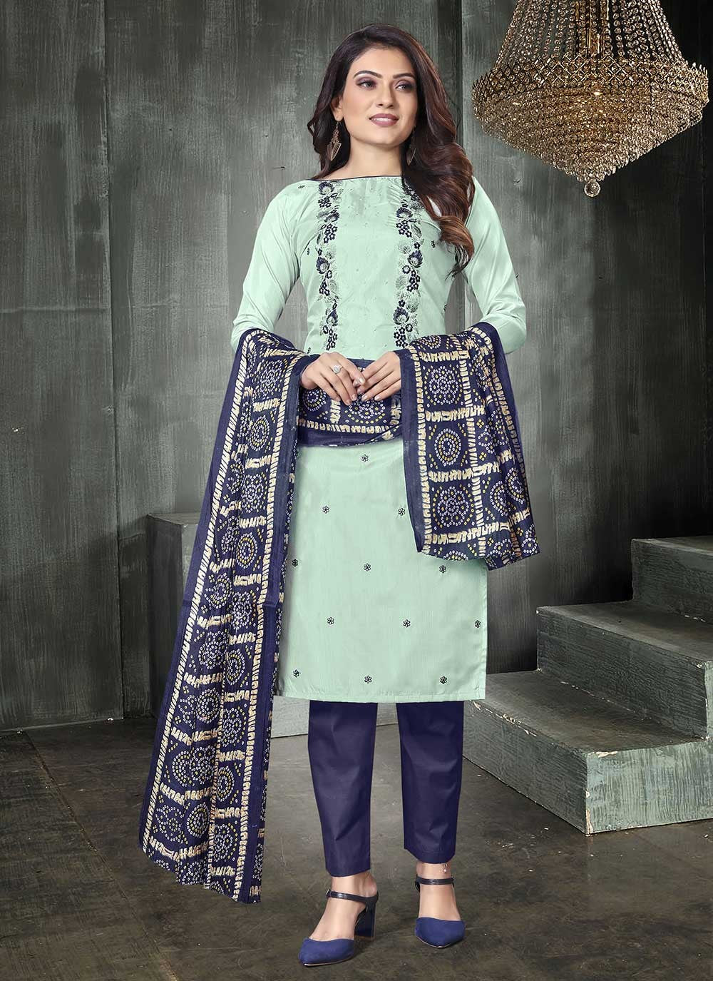 Silk Salwar Suit - T817