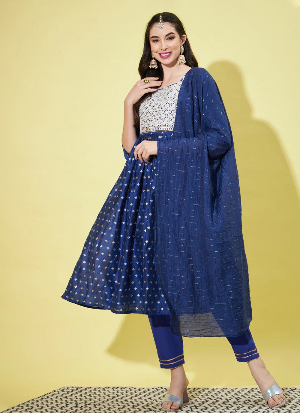 Chanderi Salwar Suit - T1260