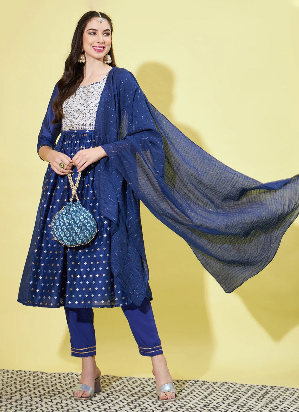 Chanderi Salwar Suit - T1260