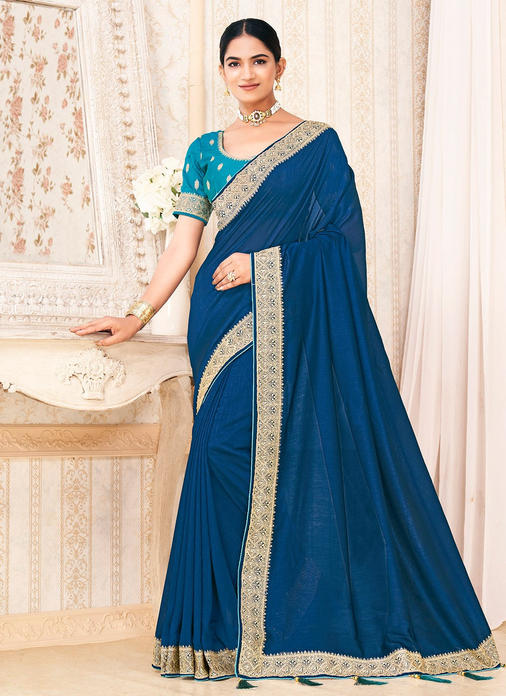 Classic Zari Titan Saree - S9723