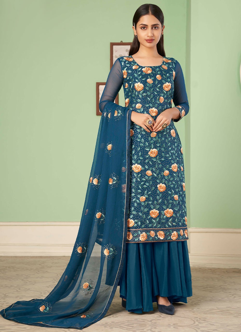 Georgette Salwar Suit - T866