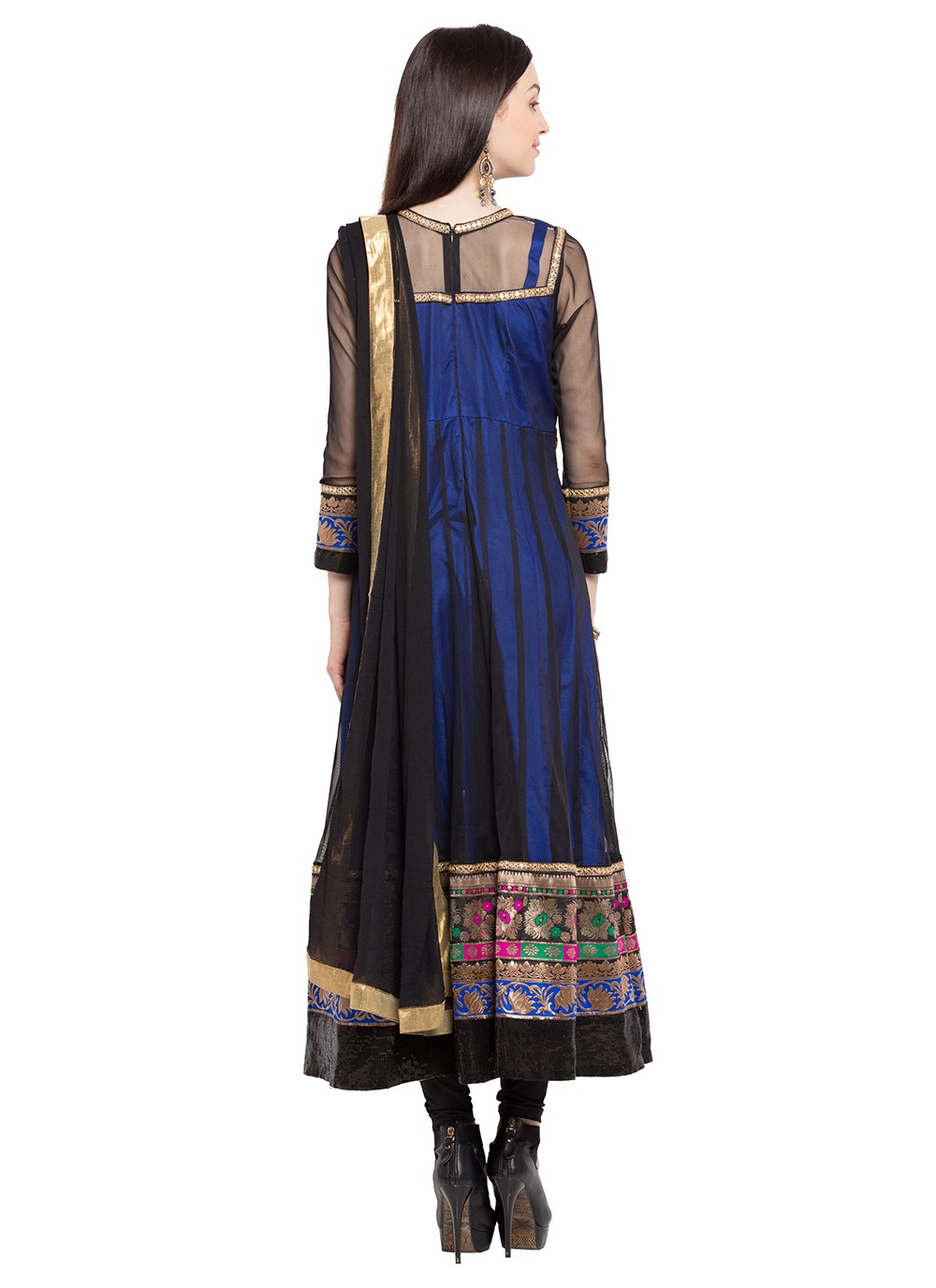 Faux Georgette Anarkali - T275